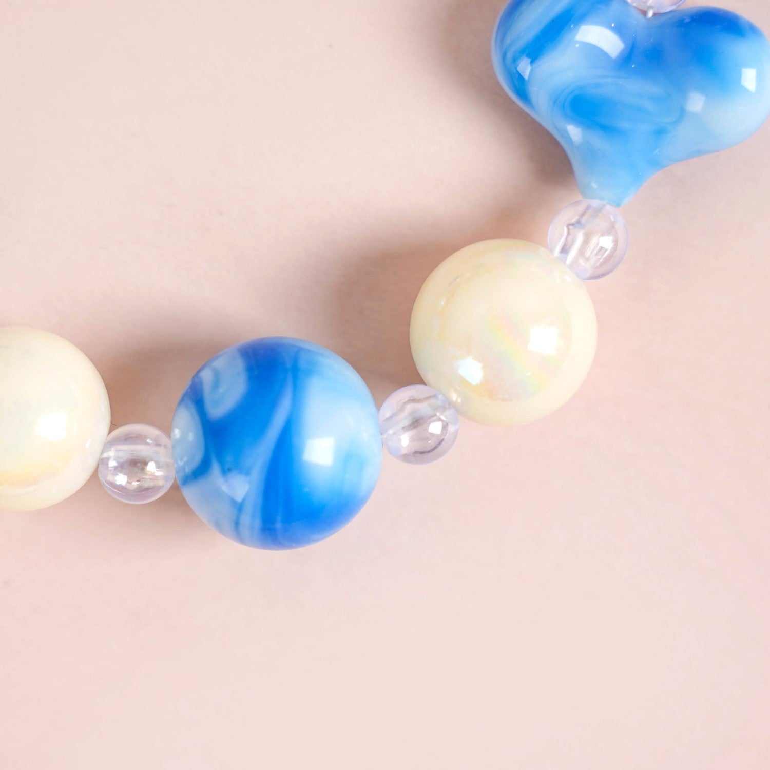 Aqua Amour Beaded Keychain Online - Premium Keychain | Nestasia