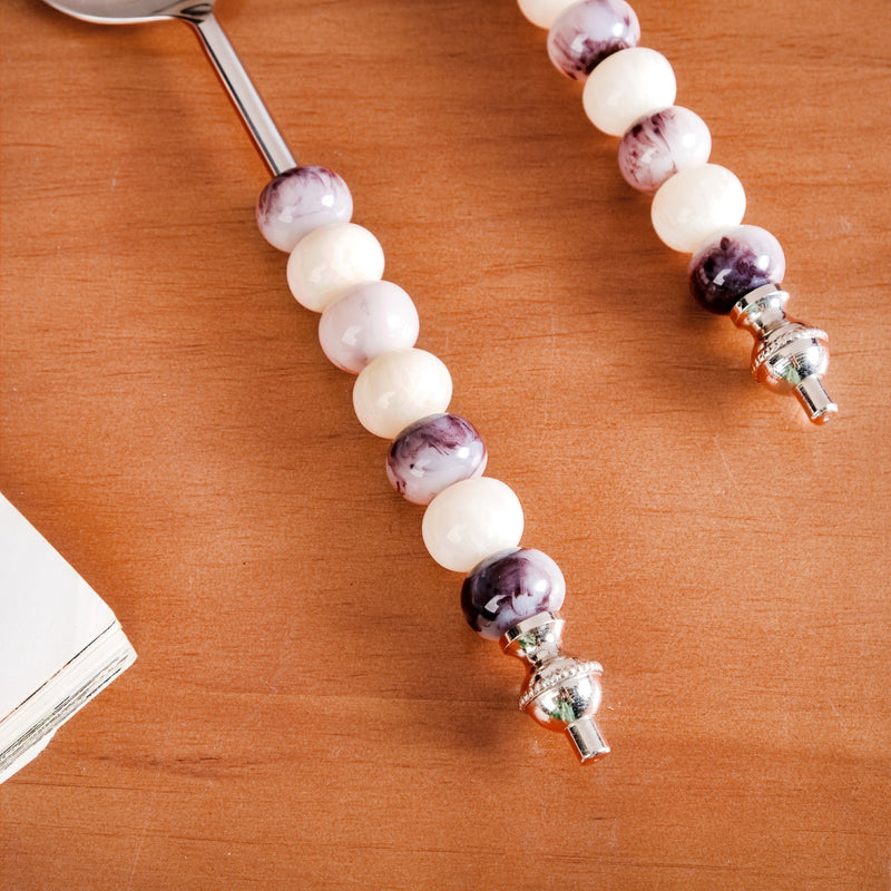 Luxury Marble Accent Serving Spoon Set Of 2