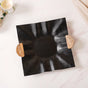 Ruffled Design Solid Black Decorative Tray 12x11 Inch