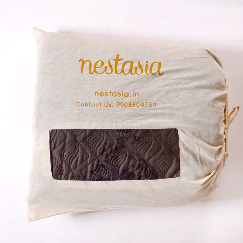 Set Of 3 Cotton King Size Bed Cover And Pillowcases