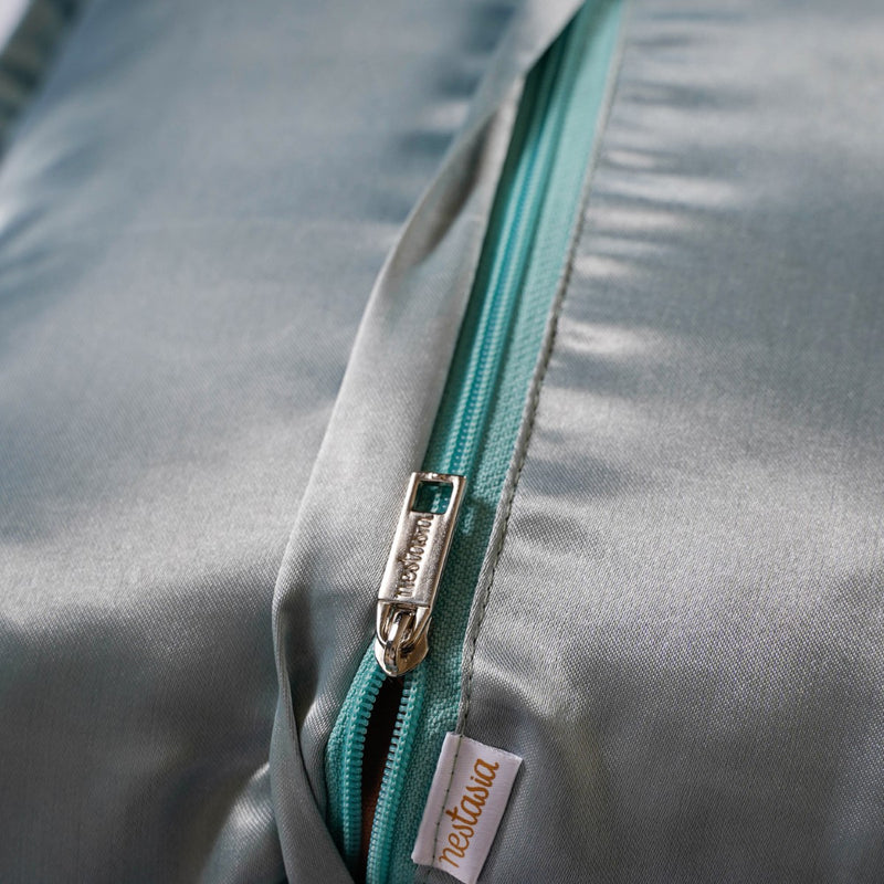 Satin Bed Cover And Pillow Cover Set Of 3