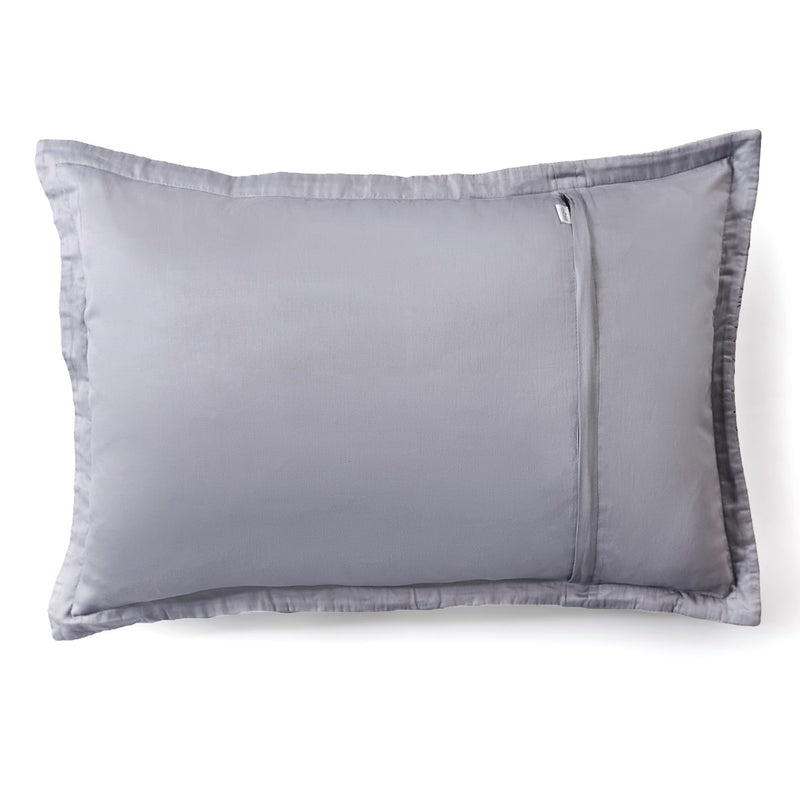 Pure Cotton Quilted King Size Bed Cover Grey