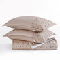 Cotton King Size Bed Cover Beige