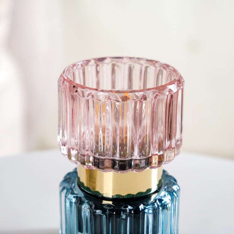 Dual Toned Hourglass Bedside Lamp With E27 LED Bulb