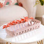 Bloom Floral Decorative Basket 14x6 Inch- Decorative baskets, pink baskets, baskets for home decor, decorative basket ideas