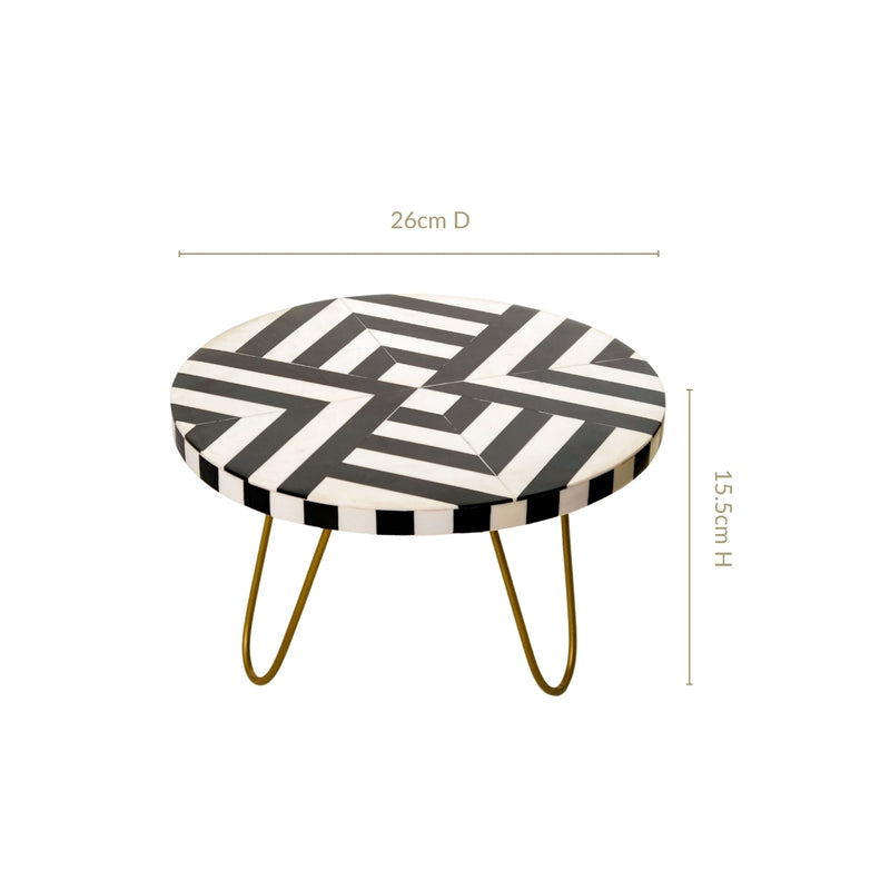 Black And White Resin Riser