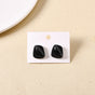 Black Sculpted Studs