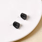 Black Sculpted Studs