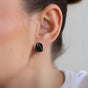 Black Sculpted Studs