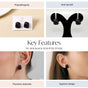 Black Sculpted Studs