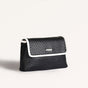 Soi Lattice Black Clutch Bag With Sling