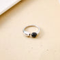 Black Stone Silver Ring