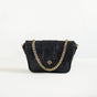 Black Textured Shoulder Bag