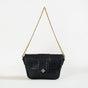 Black Textured Shoulder Bag