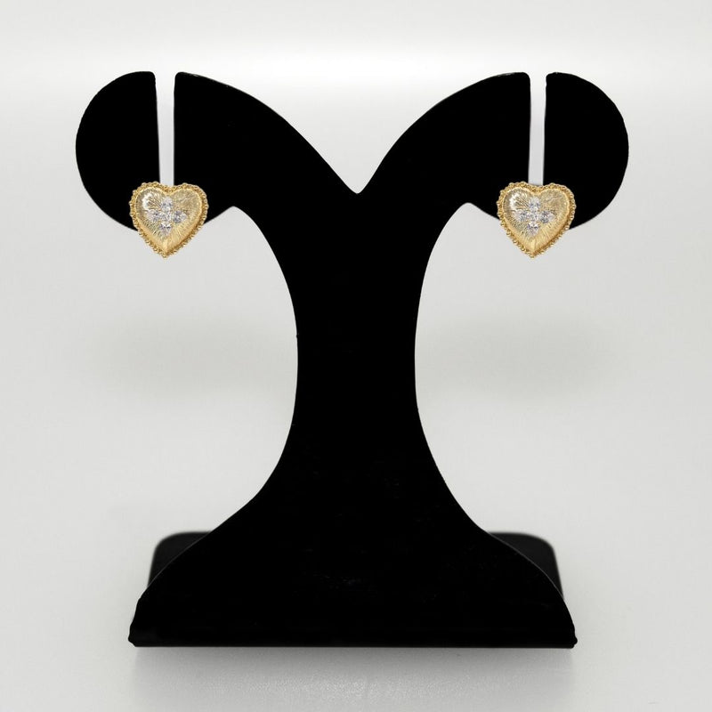 Blooming Heart Stud Earrings