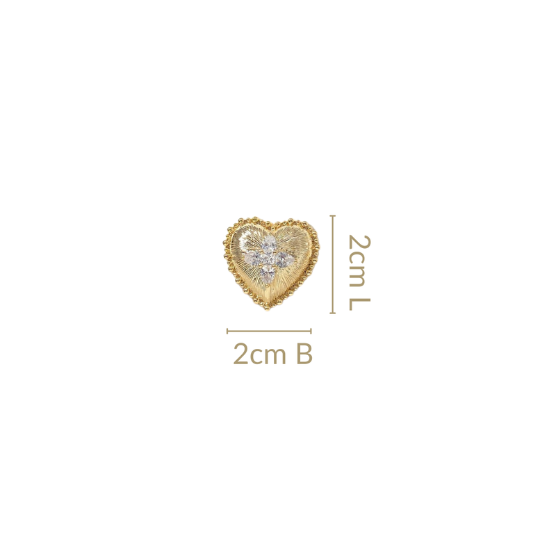 Blooming Heart Stud Earrings