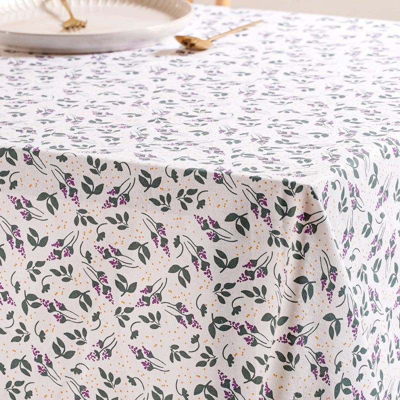 Blooming Lavender Premium Table Cover For 6 Seater 154 x 208cm