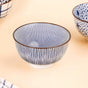 Blue Hue Ceramic Snack Bowl Set Of 5 350ml