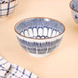 Blue Hue Ceramic Snack Bowl Set Of 5 350ml