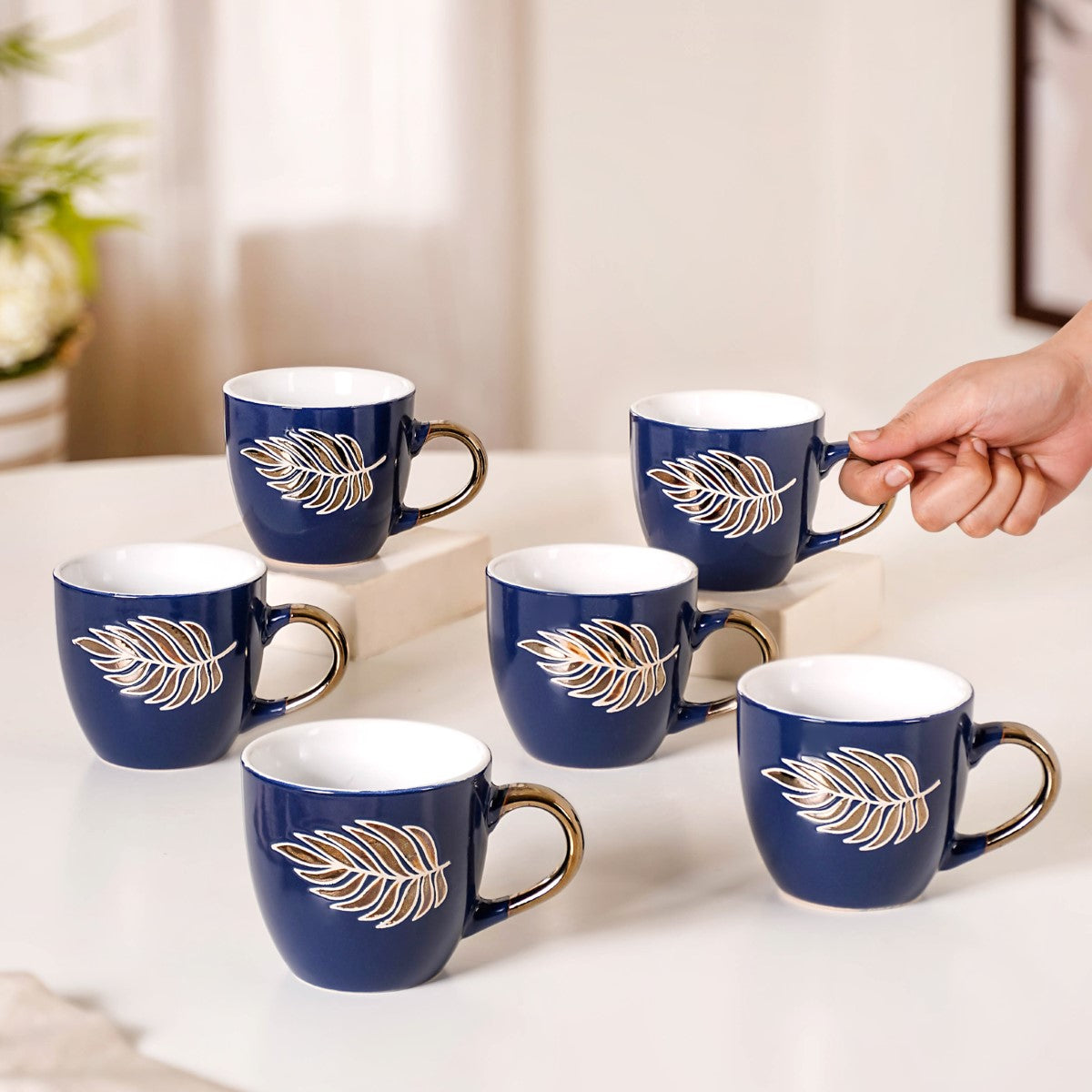 We Are Happy To Serve You Ceramic Mugs Coffee Cups 100ml/280ml