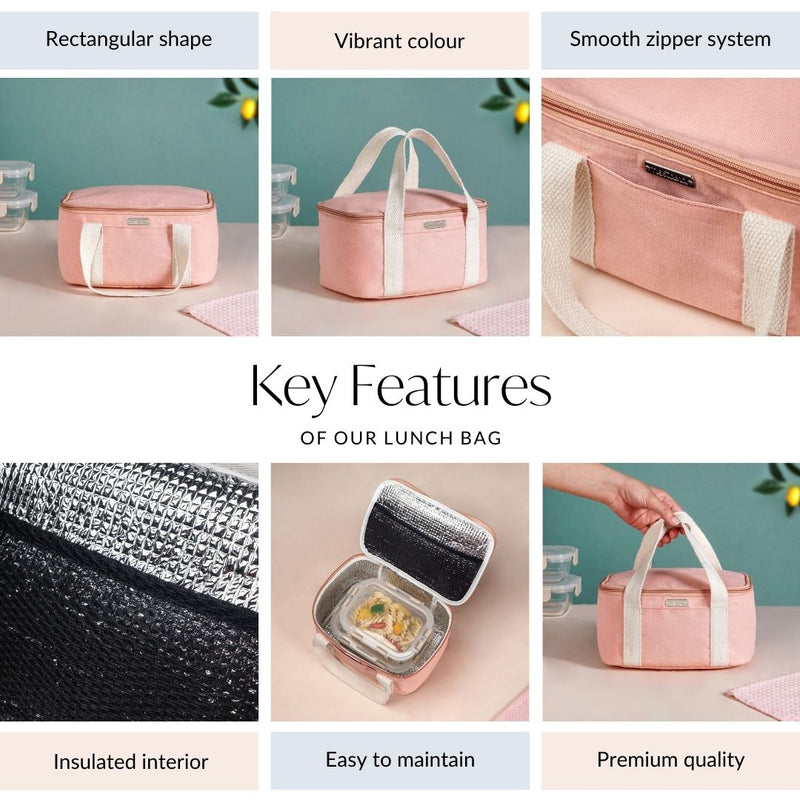 Blush Delight Insulated Lunch Bag