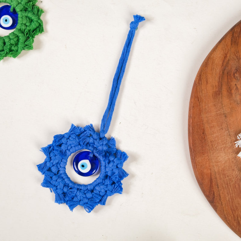 Bohemian Macrame Evil Eye Wall Hanging Set Of 3- Evil eye wall art, wall art for home, wall hanging, evil eye home decor