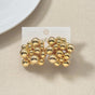 Gold Bold Beaded Cascade Earrings