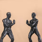 Musclebound Resin Bookend Set Black