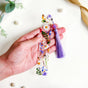 Floral Fables Resin Bookmark With Tassel