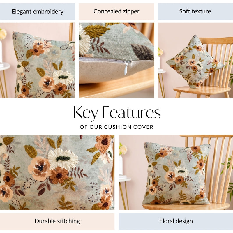 Botanical Breeze Decorative Cushion Cover