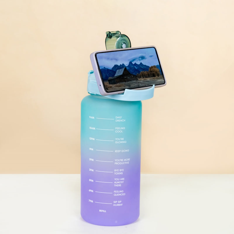 Set Of 3 Motivational Water Bottles Green Lavender- Water bottles, water bottle set, BPA free water bottles, water bottle with sipper