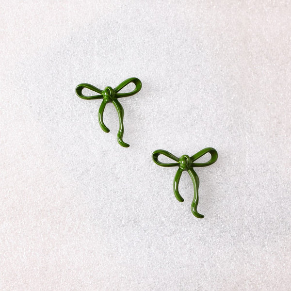 Green Bow Studs