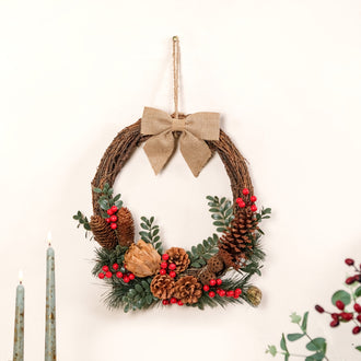 Berry Bow Ecofriendly Decorative Festive Garland