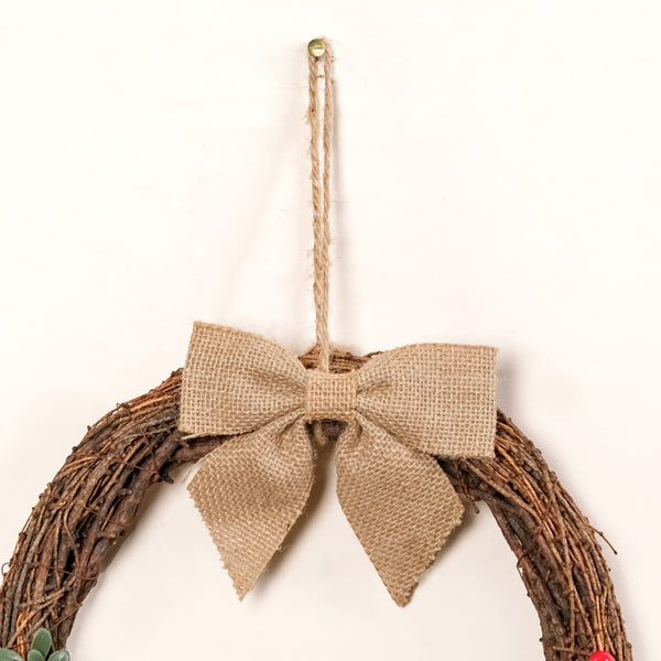 Berry Bow Ecofriendly Decorative Festive Wreath