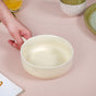 Pastel Cream Ceramic Bowl With Handle 650ml