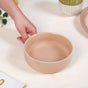 Beige Ceramic Bowl With Handle 650ml