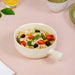 Pastel Cream Ceramic Bowl With Handle 650ml