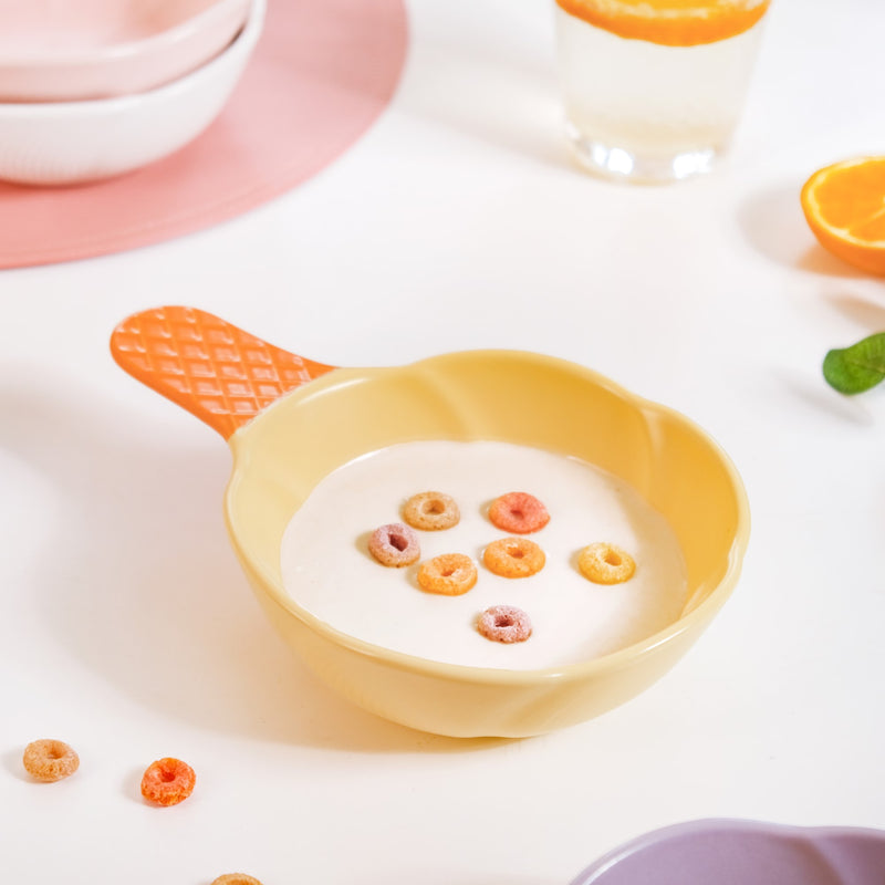 Ice Cream Shape Bowl With Handle 400 ml- ice cream bowl, dessert bowl, snack bowls | Ice cream bowls for table decor