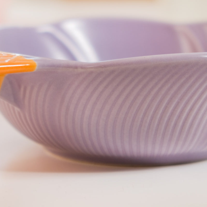 Ice Cream Cone Bowl With Handle Black Current 400 ml - Serving bowls, ceramic serving bowl, snack bowl, icecream bowl, ceramic bowl, bowl with handle