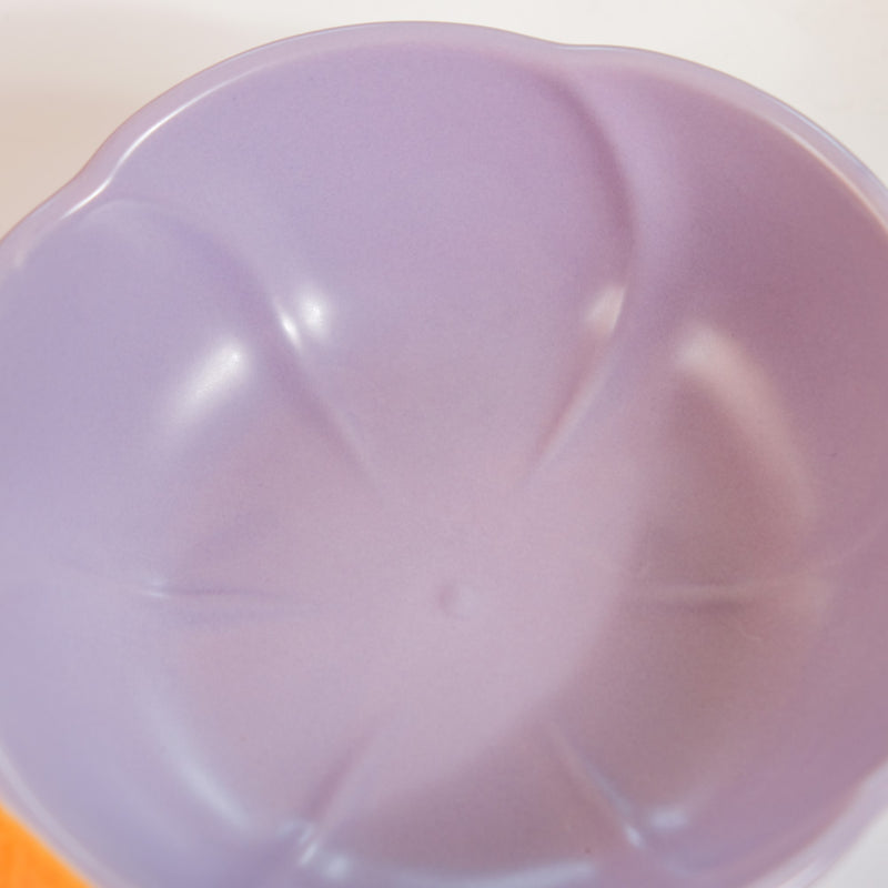 Ice Cream Cone Bowl With Handle Black Current 400 ml - Serving bowls, ceramic serving bowl, snack bowl, icecream bowl, ceramic bowl, bowl with handle