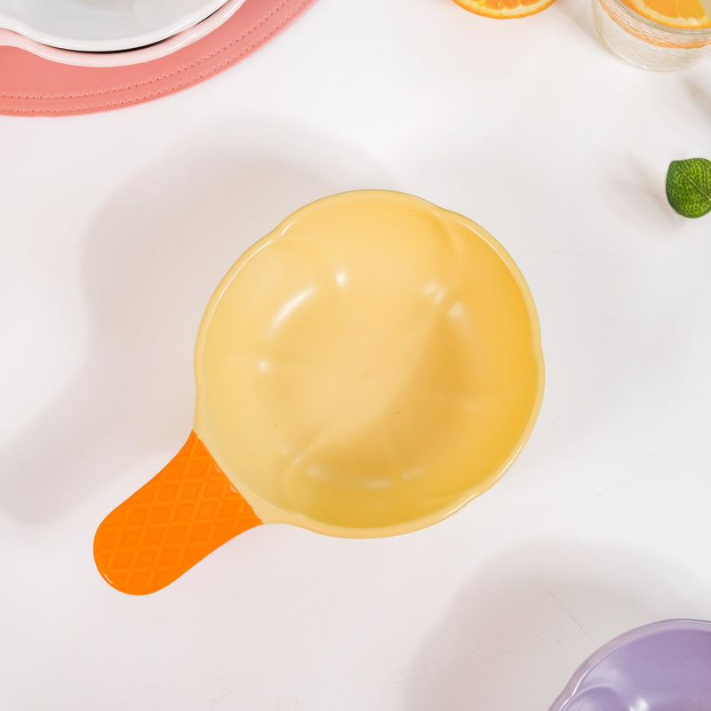 Ice Cream Shape Bowl With Handle 400 ml- ice cream bowl, dessert bowl, snack bowls | Ice cream bowls for table decor