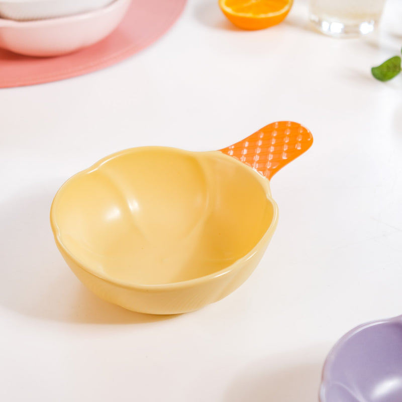 Ice Cream Shape Bowl With Handle 400 ml- ice cream bowl, dessert bowl, snack bowls | Ice cream bowls for table decor