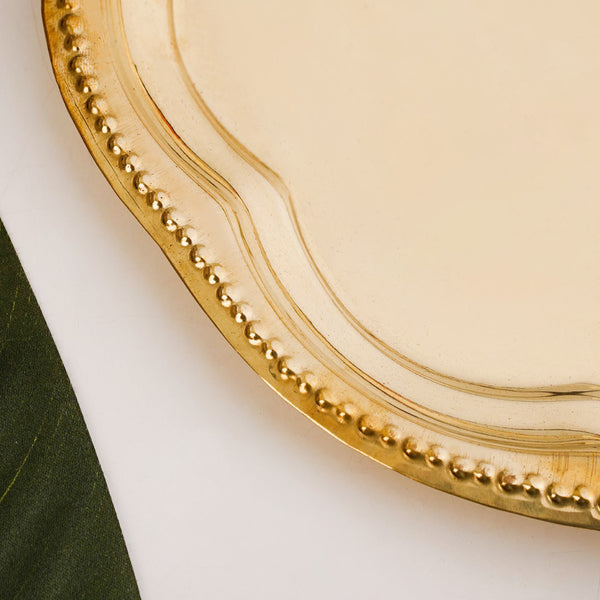 Veda Pure Brass Floral Tray For Festive Decor 24cm