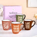 BrewTopia Ceramic Coffee Mug Set Of 4 210ml