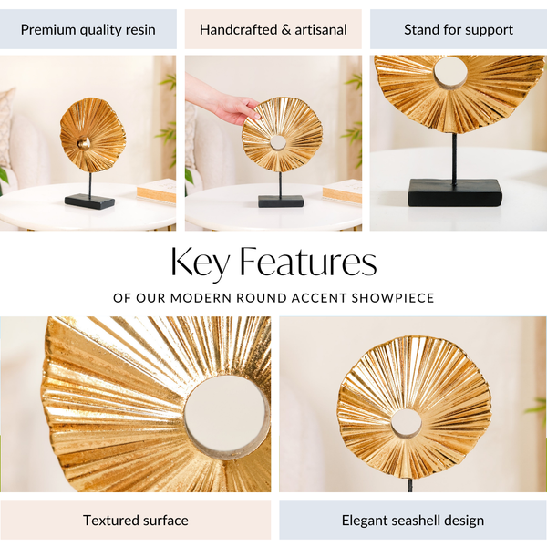 Aesthetic Sunbeam Accent Showpiece Gold