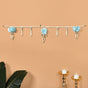 Artificial Pearl String Blue Blossom Door Hanging