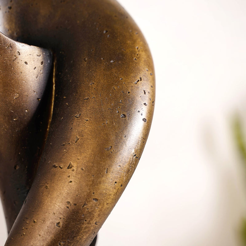 Bronze Flow Resin Accent