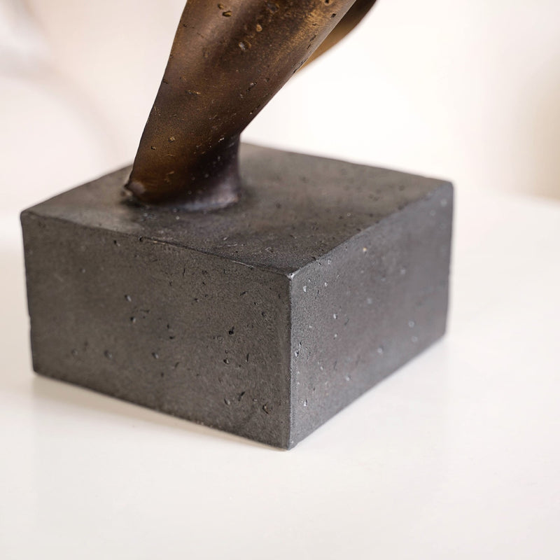 Bronze Flow Resin Accent