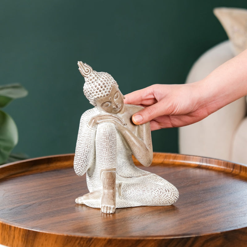 Buddha Idol Showpiece For Home Decor 8 Inch- Buddha Idol Showpiece, Home Decor Buddha, 8-Inch Buddha Statue, Spiritual Home Accent, Decorative Buddha