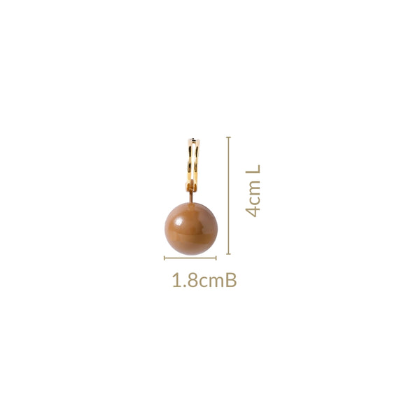 Brown Grace Drop Danglers